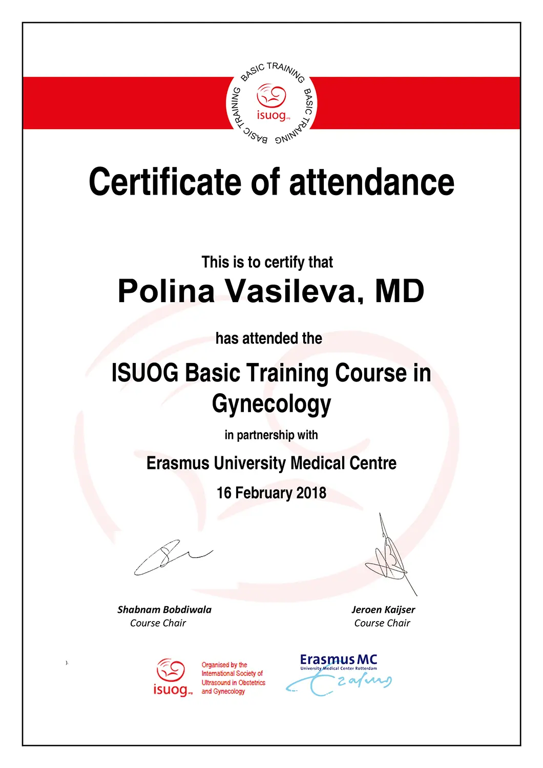 Certificate 7 - Д-р Полина Василева